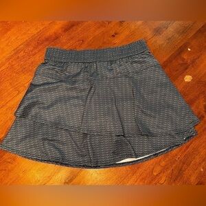 Lucky In Love Skort Ladies Small Gun Metal Color Super Cute Lightweight Summer